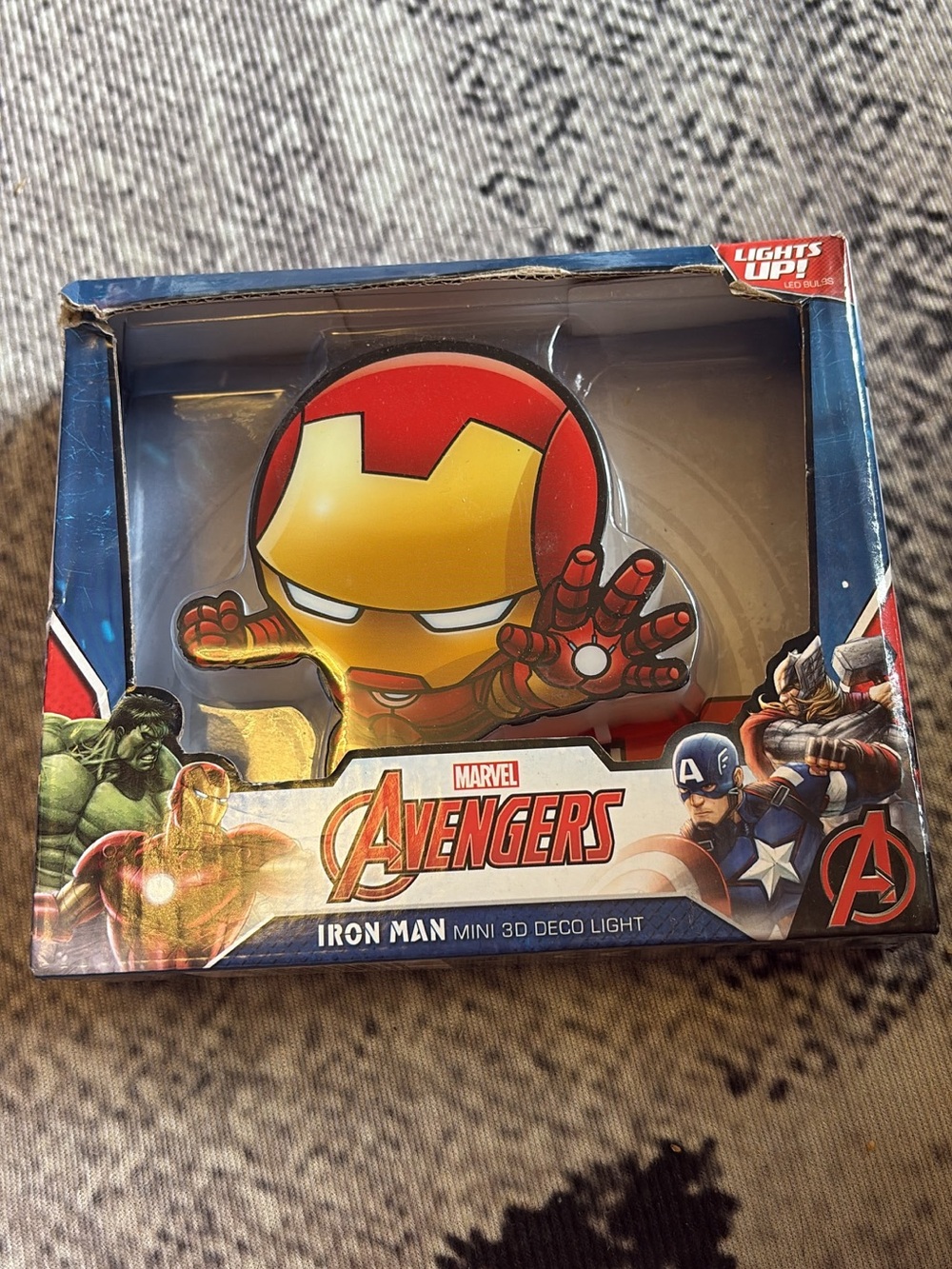 Marvel Iron Man Mini 3D Deco Light - Red and Gold